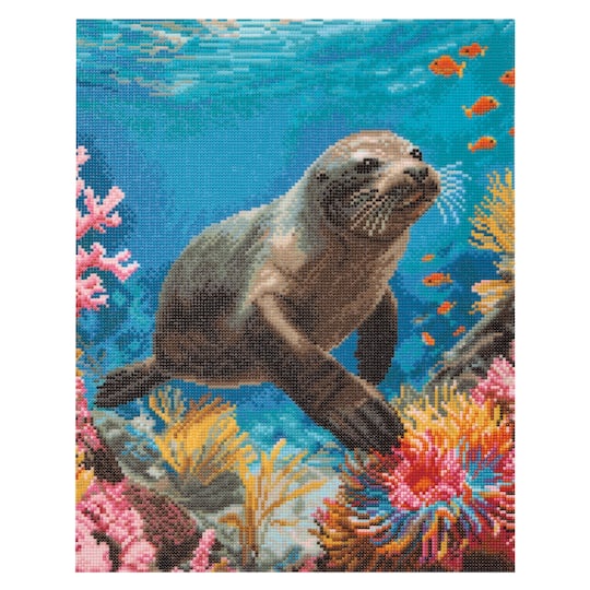16" x 20" Sea Lion Diamond Art Kit by Make Market®